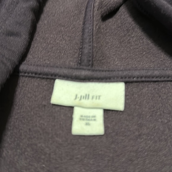 J Jill Fit Purple Hooded Dress XL Super Soft Stretch Active - Picture 3 of 7